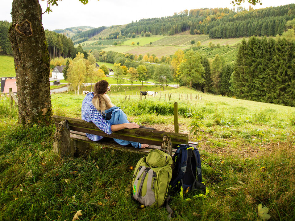 Wanderer bei der Rast